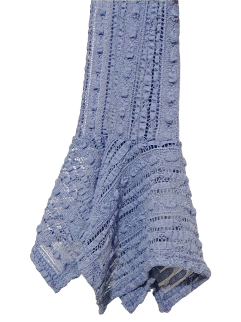 Anthropologie Periwinkle Pointelle Sheer
Ruffle V-Neck Bell Sleeve Top - Small - Picture 3 of 6